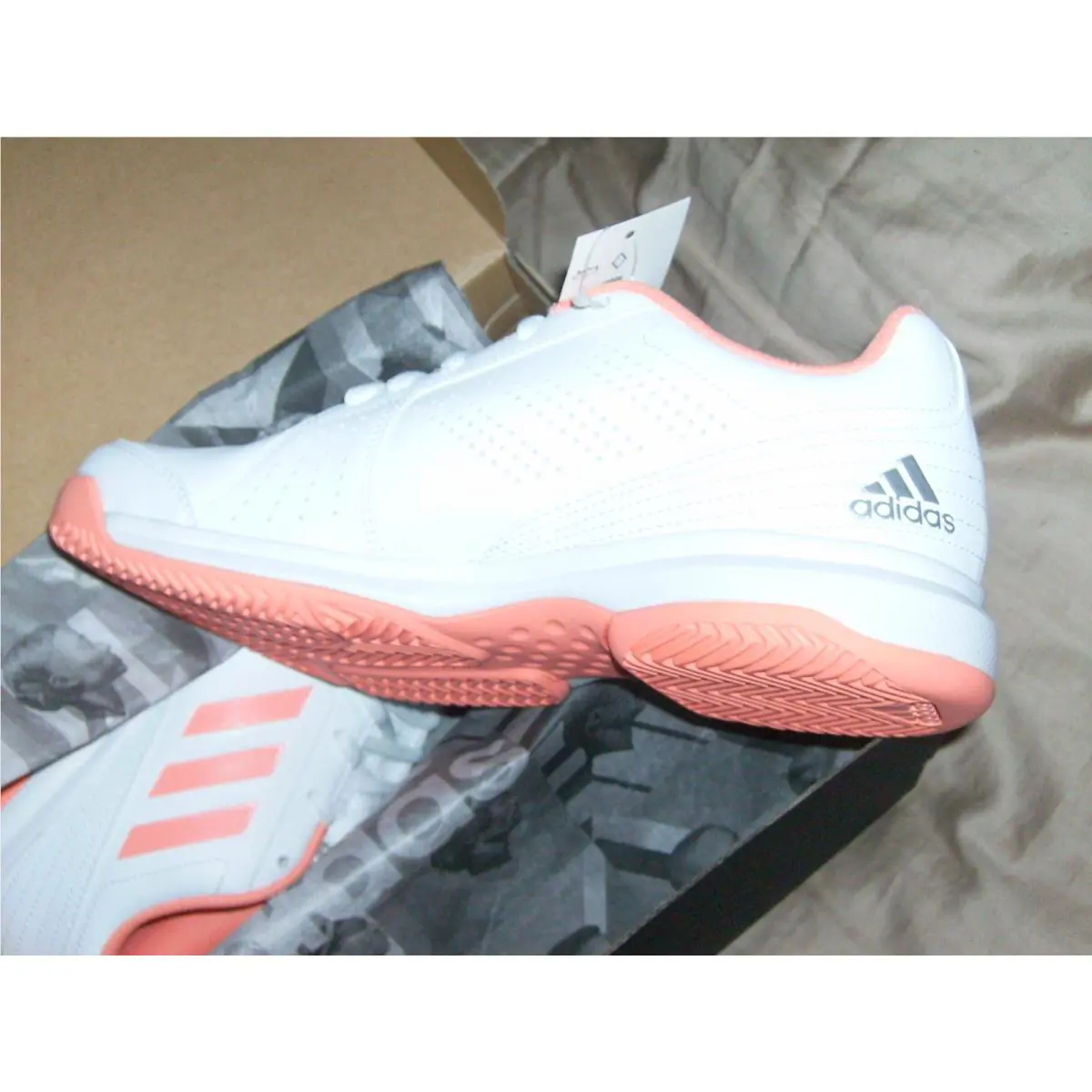 Adidas shoes - 3 Stripes - Stripes - White/Peach 12