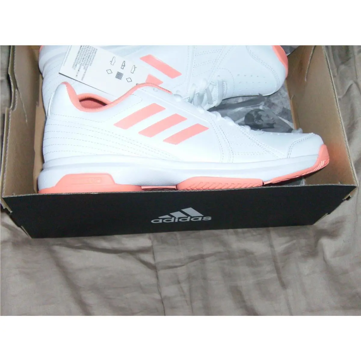 Adidas shoes - 3 Stripes - Stripes - White/Peach 13