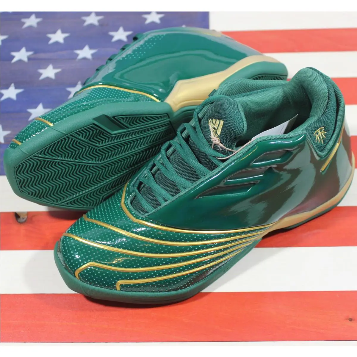 Adidas shoes - adidas T-Mac 2 - FY9931 - Green, Manufacturer: Team-Dark-Green/Gold-Metallic/Cloud-White 6