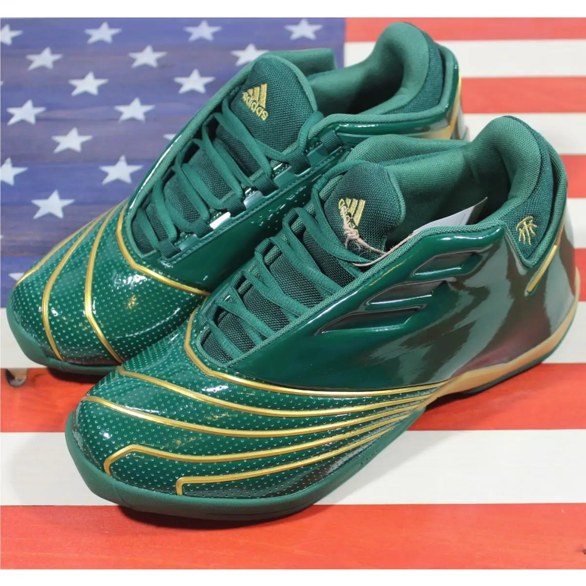 Adidas shoes - adidas T-Mac 2 - FY9931 - Green, Manufacturer: Team-Dark-Green/Gold-Metallic/Cloud-White 7