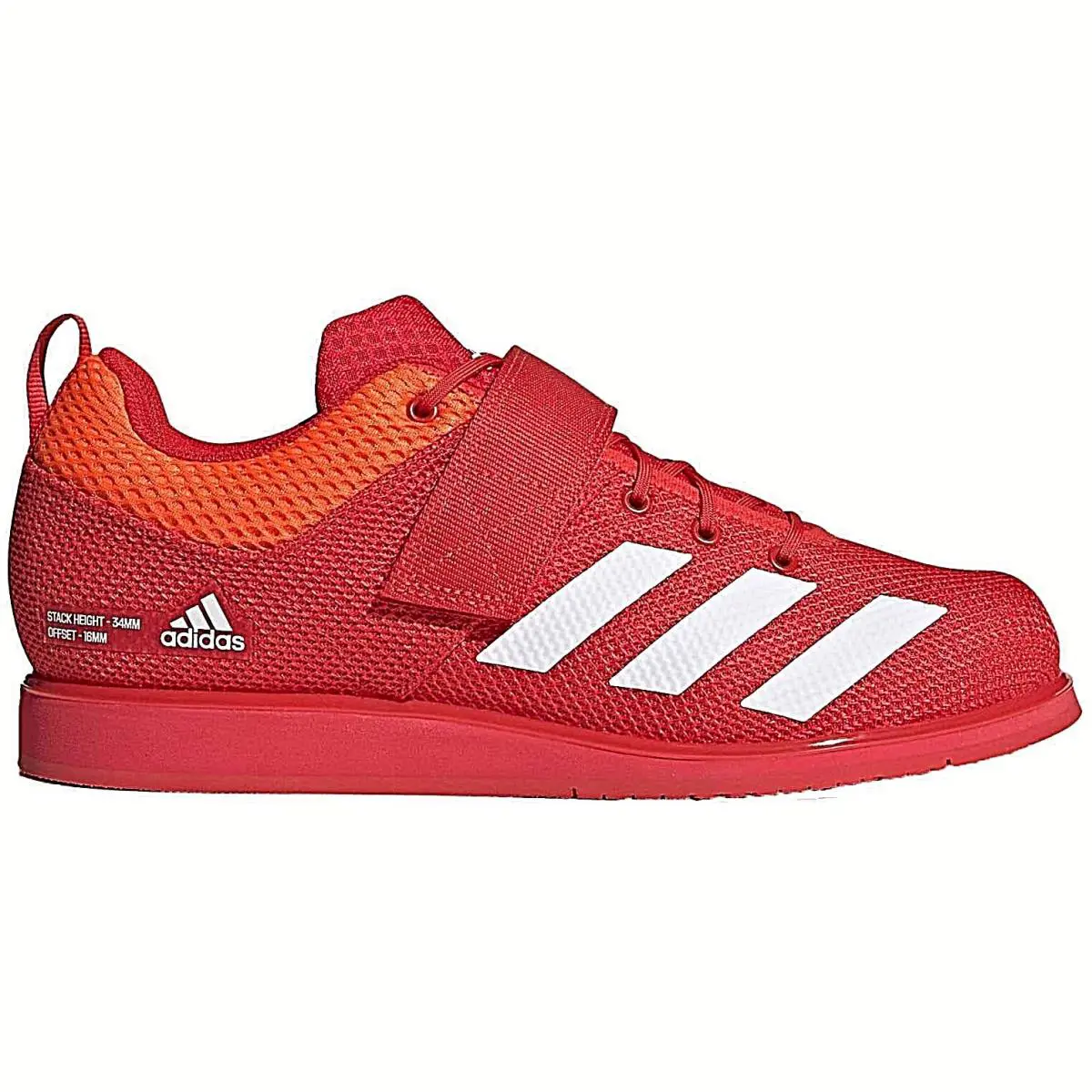 Adidas Men Powerlift 5 Weightlifting Shoes GY8921 - Size 5 - Red