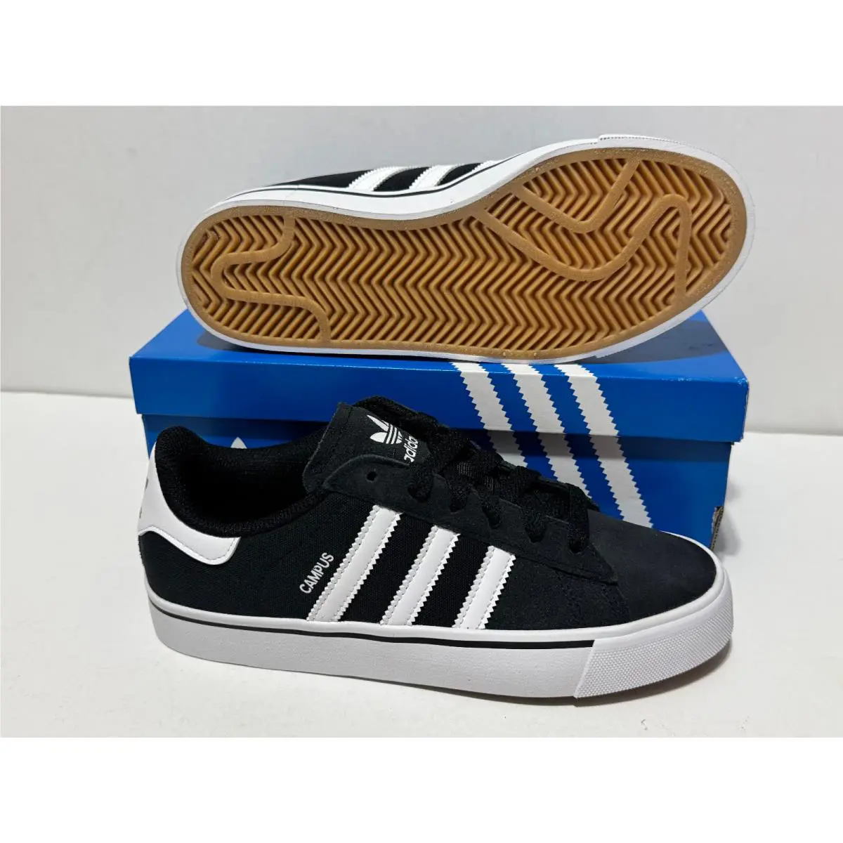 Adidas shoes - adidas Campus - Campus - HQ6638 - BLACK/GUM, BLACK GRETWO/BLUE 0