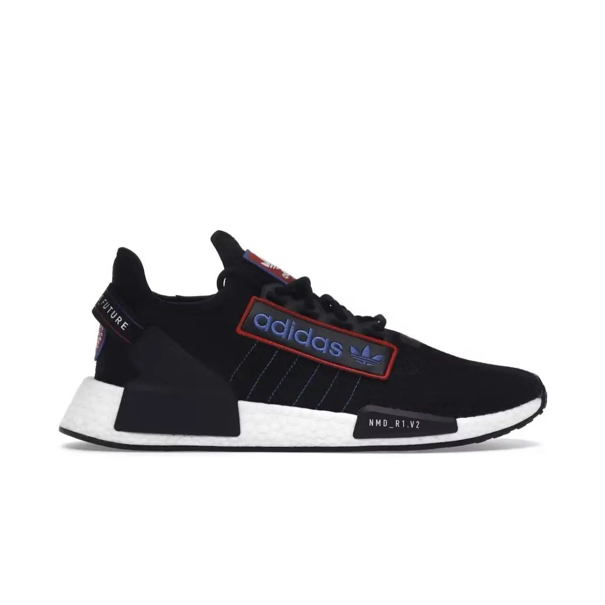 Adidas NMD_R1 V2 Logo Patch - Black GX6266 Mens - Black