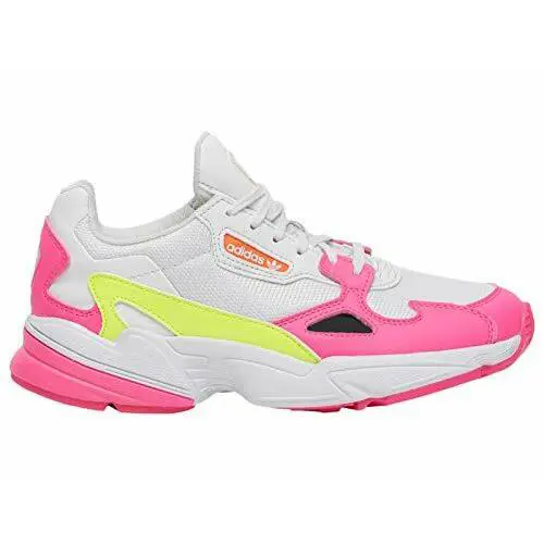 Adidas Women`s Falcon Sneaker Shock Pink/solar Yellow/white - Mixed