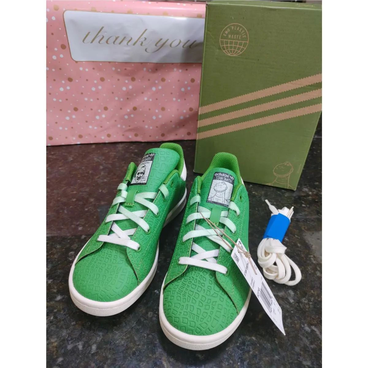Adidas Stan Smith Toy Story T Rex Dinosaur Low Sneakers Youth Boys 1 1.5