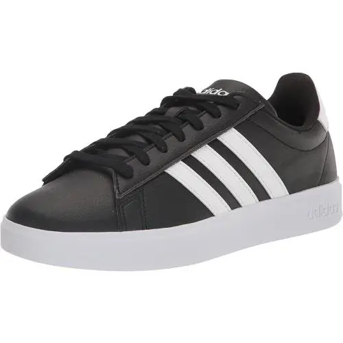 Men Adidas Grand Court 2.0 Sneaker Lace - Up Shoes GW9196 Black White