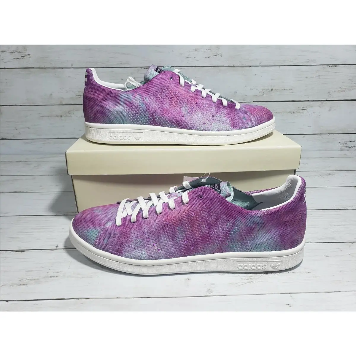 Adidas shoes - Stan Smith - Stan Smith - Chalk Coral / Running White / Running White, VARIATION: `Holi Powder Dye` 0