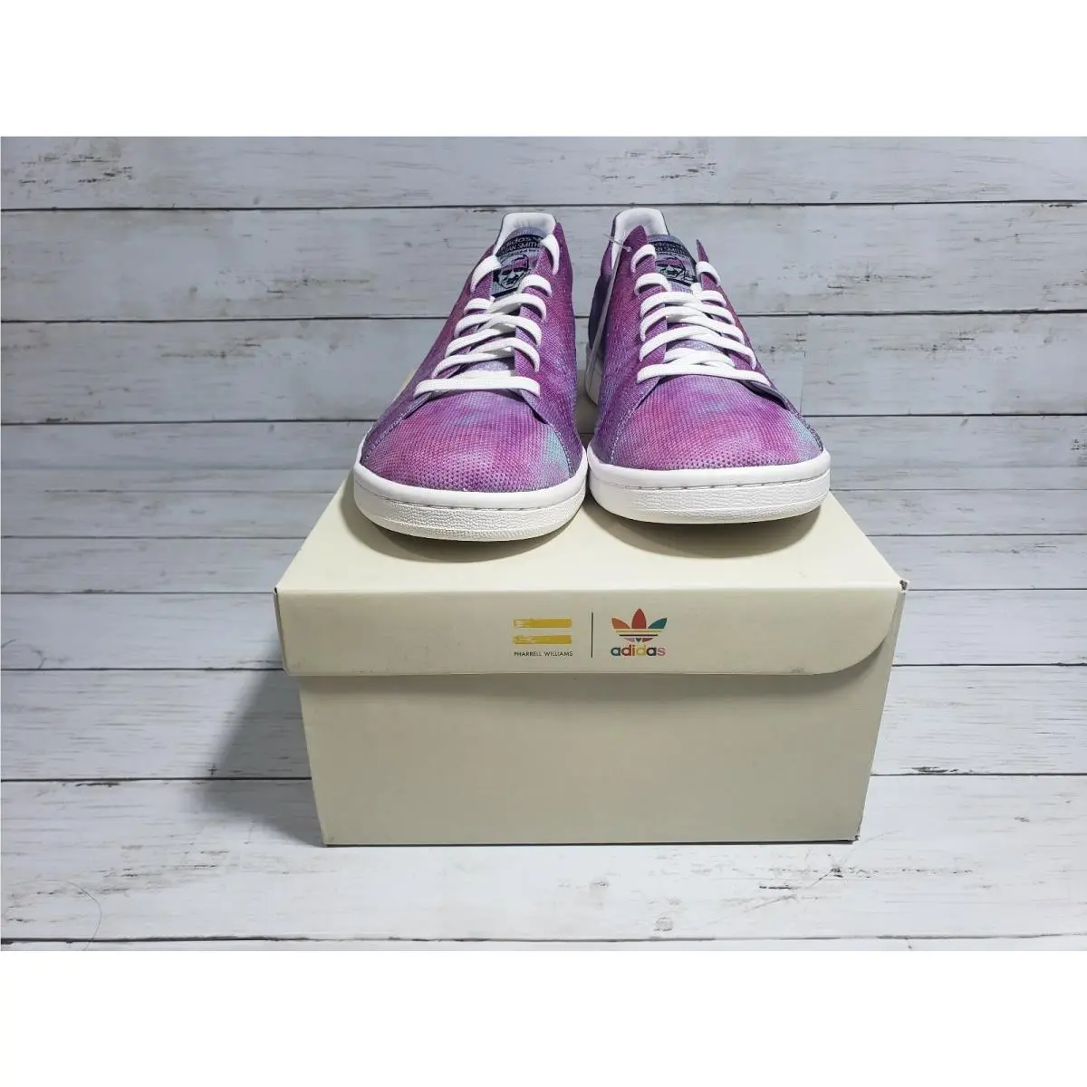 Adidas shoes - Stan Smith - Stan Smith - Chalk Coral / Running White / Running White, VARIATION: `Holi Powder Dye` 7