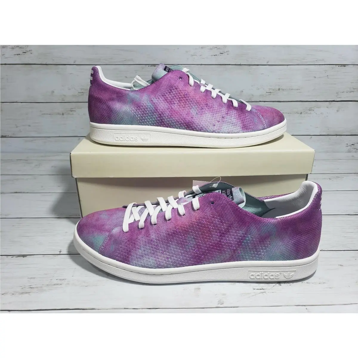 Adidas shoes - Stan Smith - Stan Smith - Chalk Coral / Running White / Running White, VARIATION: `Holi Powder Dye` 8