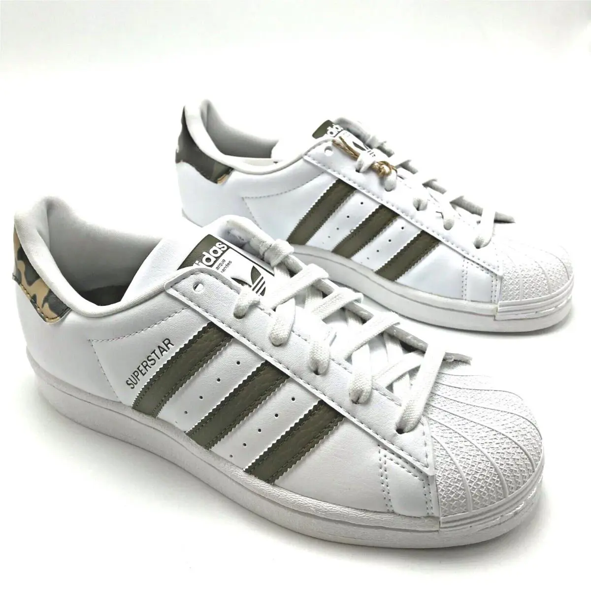 Adidas shoes - adidas Superstar - Superstar - HQ4287 - Cloud White / Olive Strata / Cloud White 1
