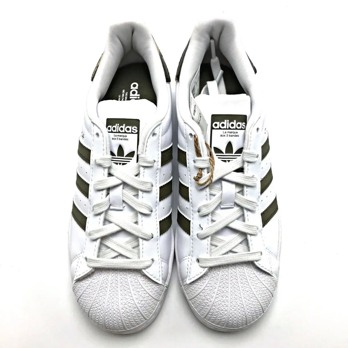 Adidas shoes - adidas Superstar - Superstar - HQ4287 - Cloud White / Olive Strata / Cloud White 3