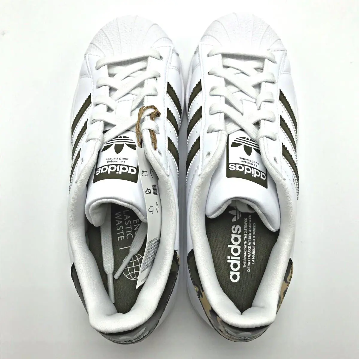 Adidas shoes - adidas Superstar - Superstar - HQ4287 - Cloud White / Olive Strata / Cloud White 11