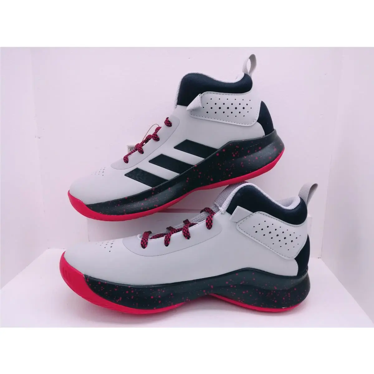 Adidas Cross EM UP 5 K Wide Big Kids Shoes Grey/core Black/scarlet Size: 6