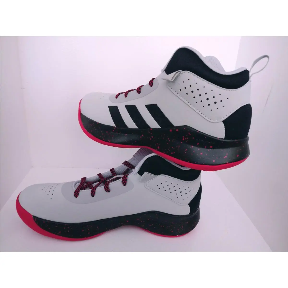 Adidas shoes - ADIDAS CROSS EM UP 5 WIDE - FW8980 - LIGHT Grey Two / Core Black / Scarlet 3