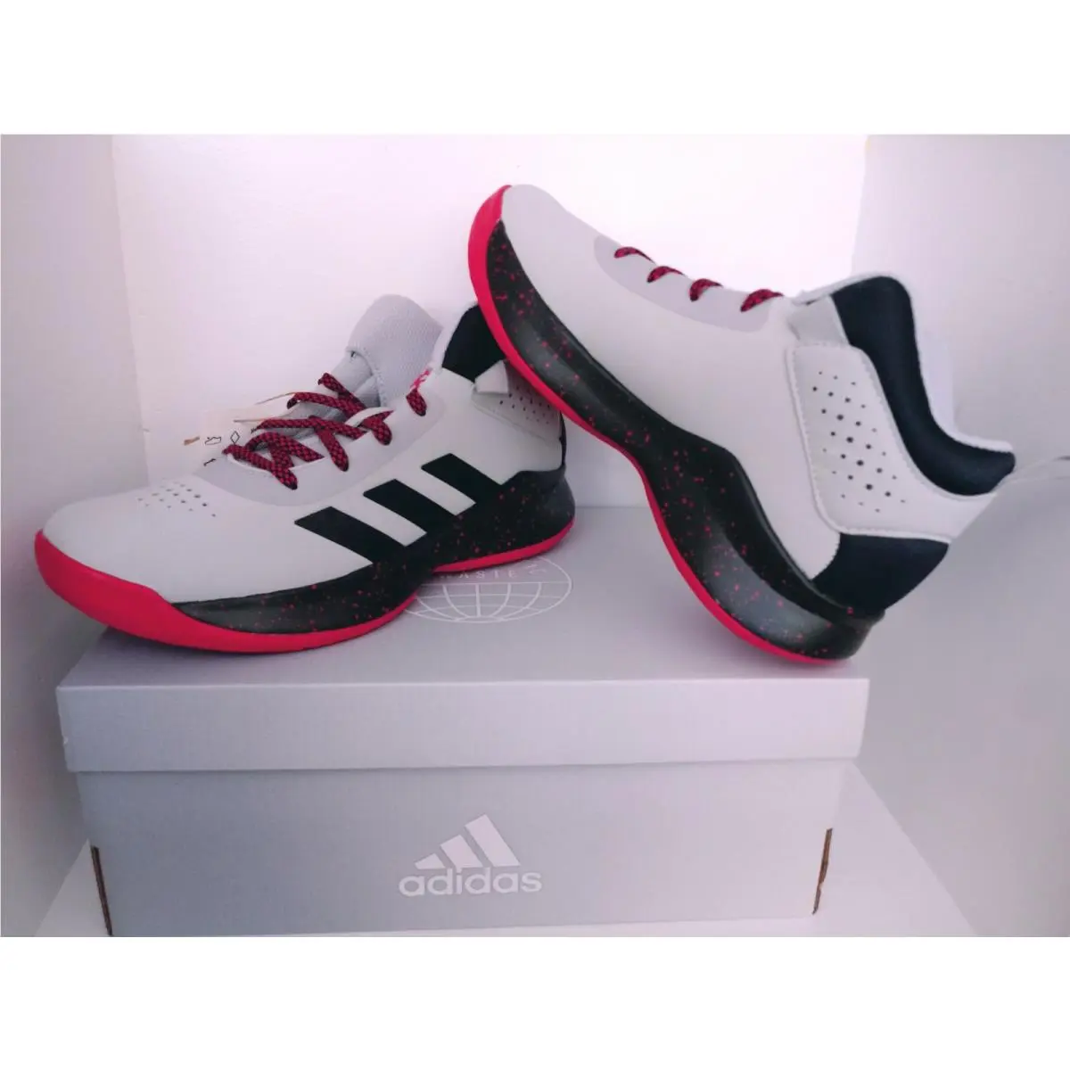 Adidas shoes - ADIDAS CROSS EM UP 5 WIDE - FW8980 - LIGHT Grey Two / Core Black / Scarlet 13