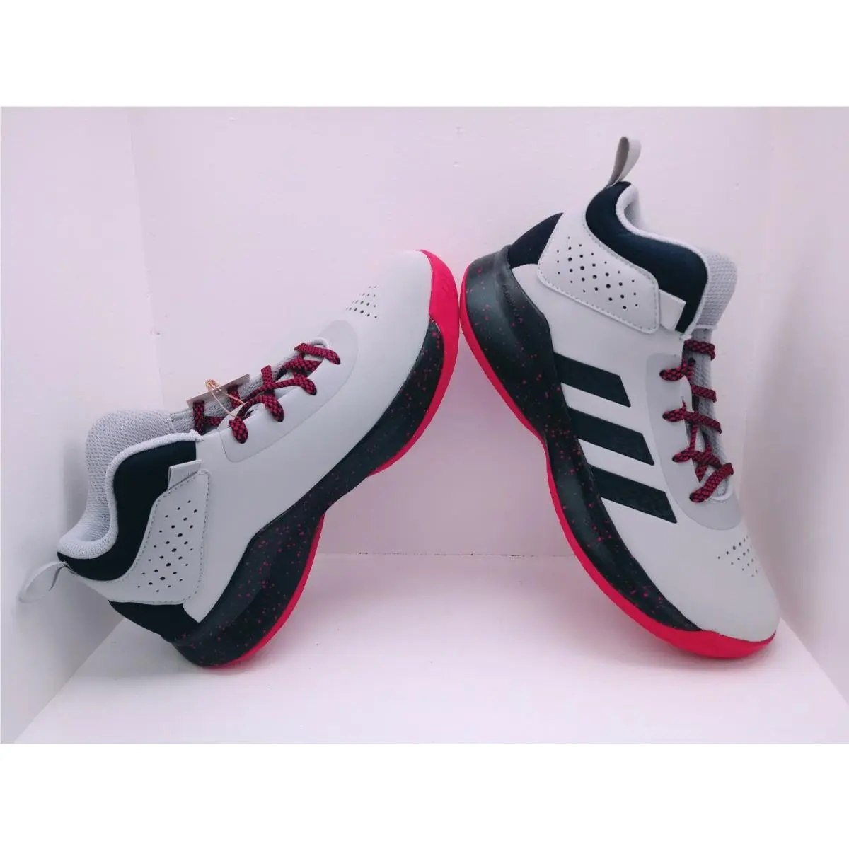 Adidas shoes - ADIDAS CROSS EM UP 5 WIDE - FW8980 - LIGHT Grey Two / Core Black / Scarlet 19