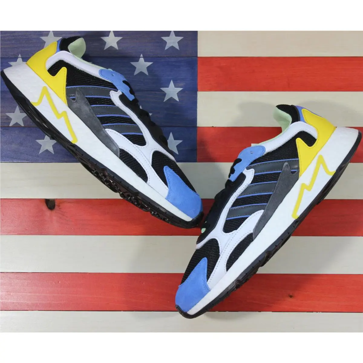 Adidas shoes - Adidas Tresc Run - Tresc Run - EG7949 - Black, Manufacturer: Core-Black/Solid-Grey/White/Yellow/Blue 6