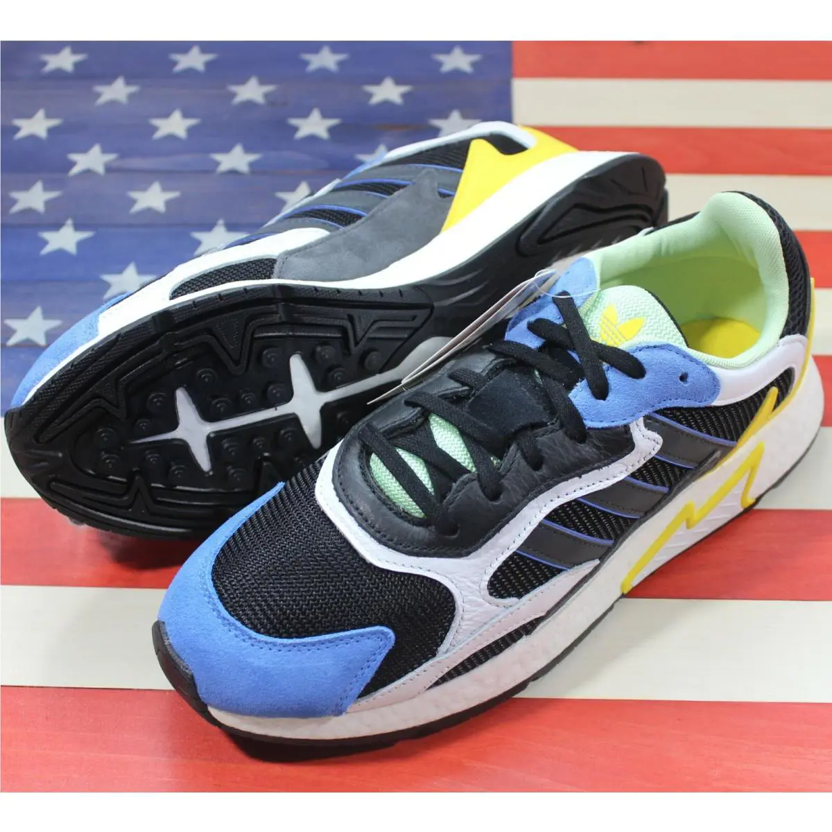 Adidas shoes - Adidas Tresc Run - Tresc Run - EG7949 - Black, Manufacturer: Core-Black/Solid-Grey/White/Yellow/Blue 8