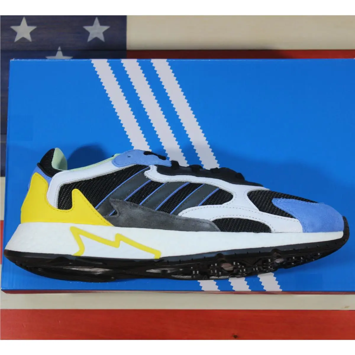 Adidas shoes - Adidas Tresc Run - Tresc Run - EG7949 - Black, Manufacturer: Core-Black/Solid-Grey/White/Yellow/Blue 1
