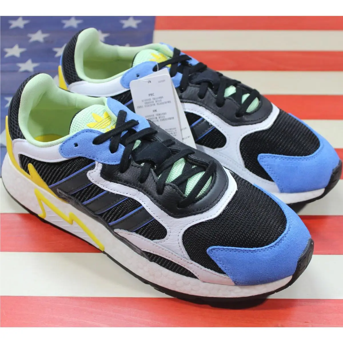 Adidas shoes - Adidas Tresc Run - Tresc Run - EG7949 - Black, Manufacturer: Core-Black/Solid-Grey/White/Yellow/Blue 11