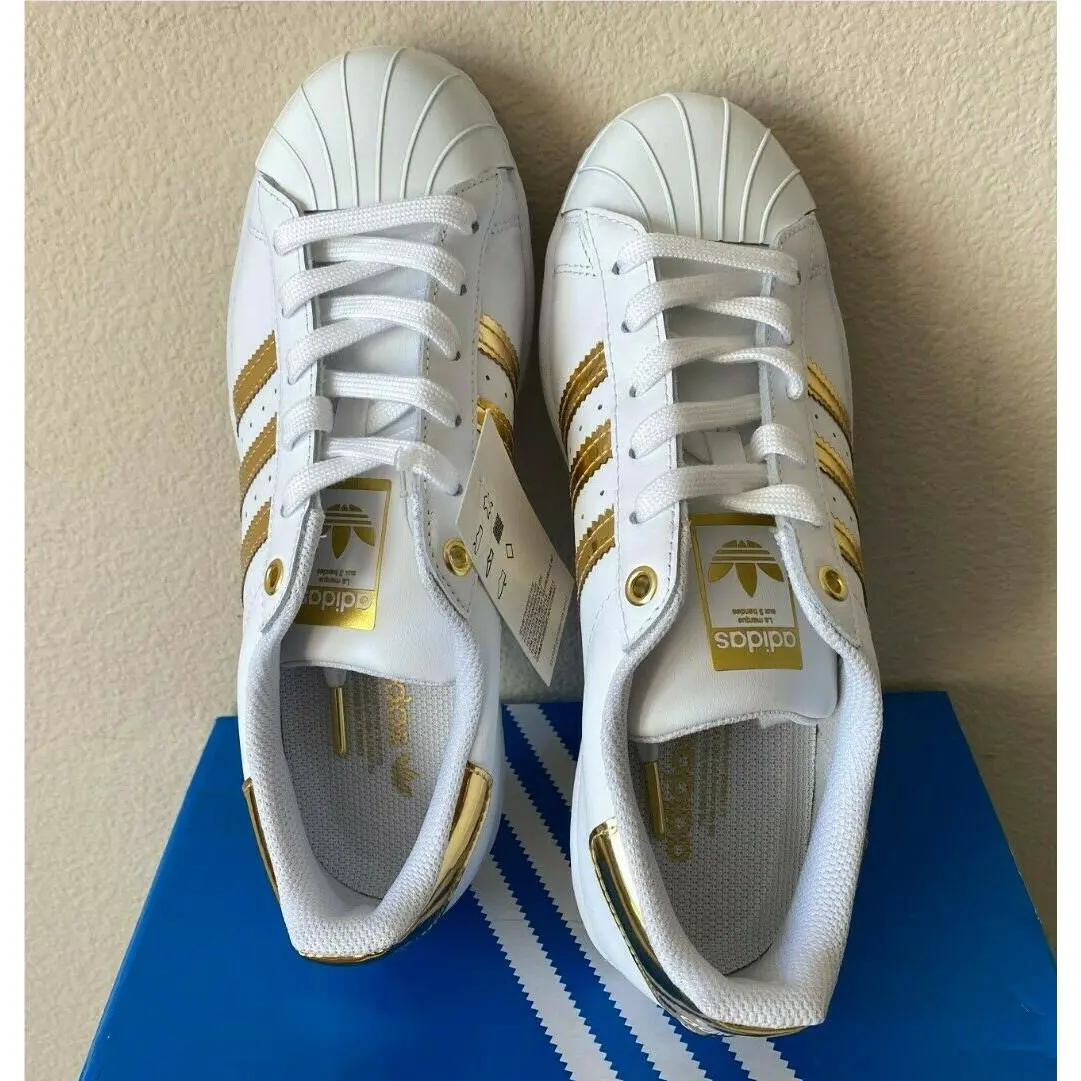 Adidas shoes - White/Goldmt 2