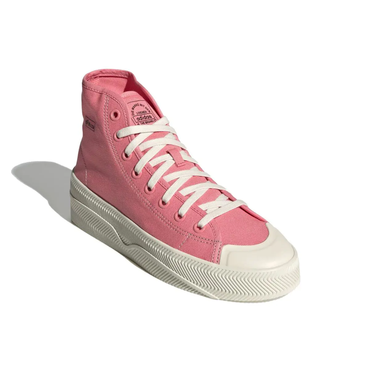 Adidas Men`s Nizza High Shoes Semi Turbo/bright Orange/off White - Semi Turbo/Bright Orange/Off White