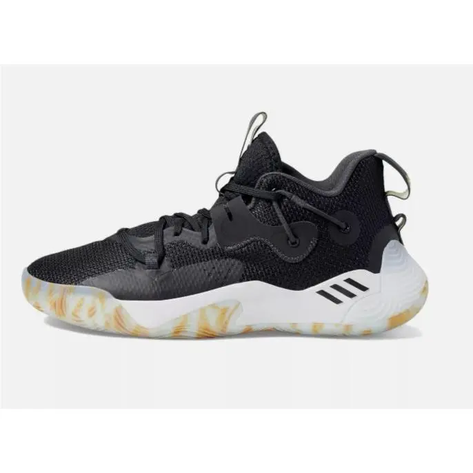 Adidas Harden Stepback 3 Men`s GY6416 Black Marble Basketball Shoes W/ Box