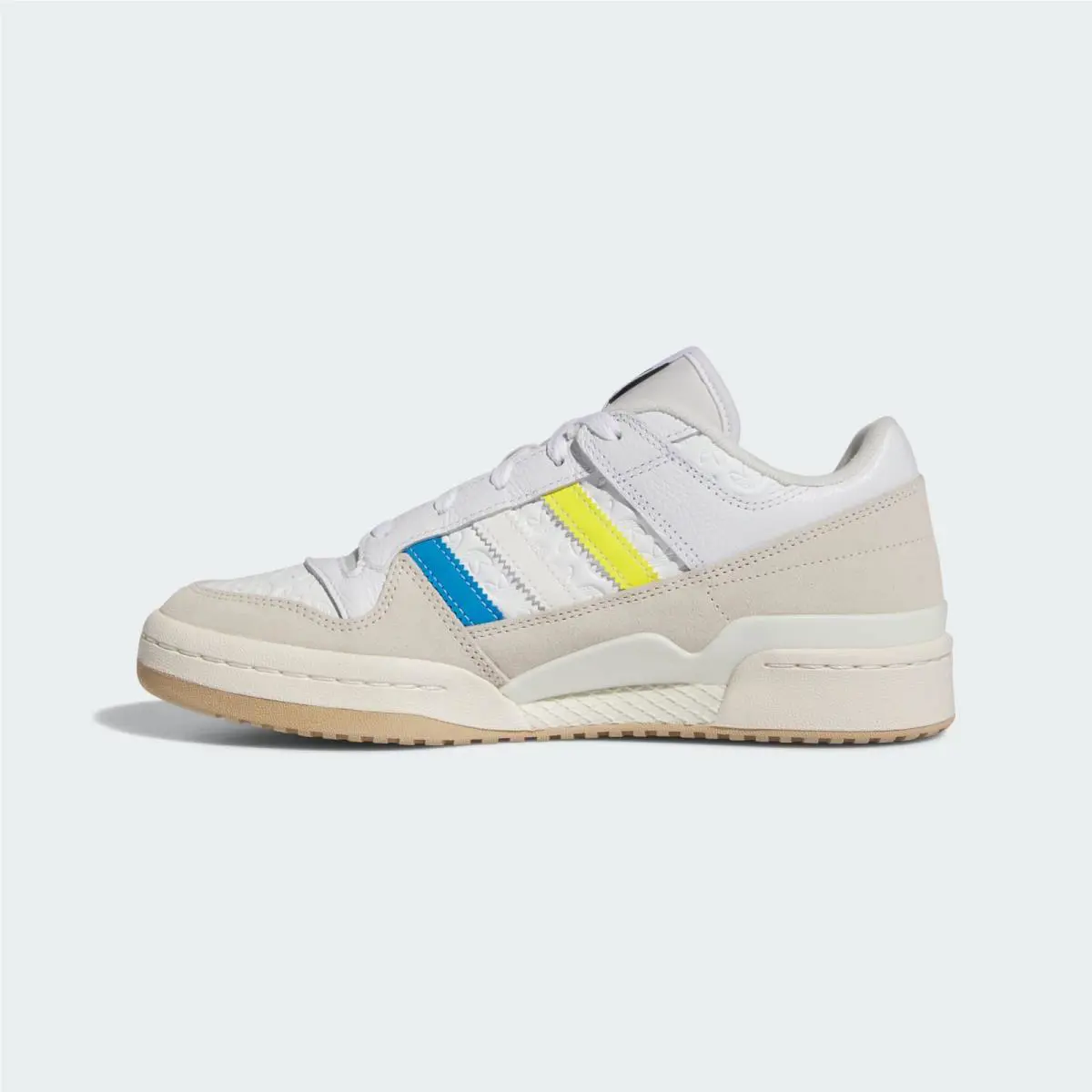 Adidas shoes - Cloud white, Bright Yellow, Bright Blue 5
