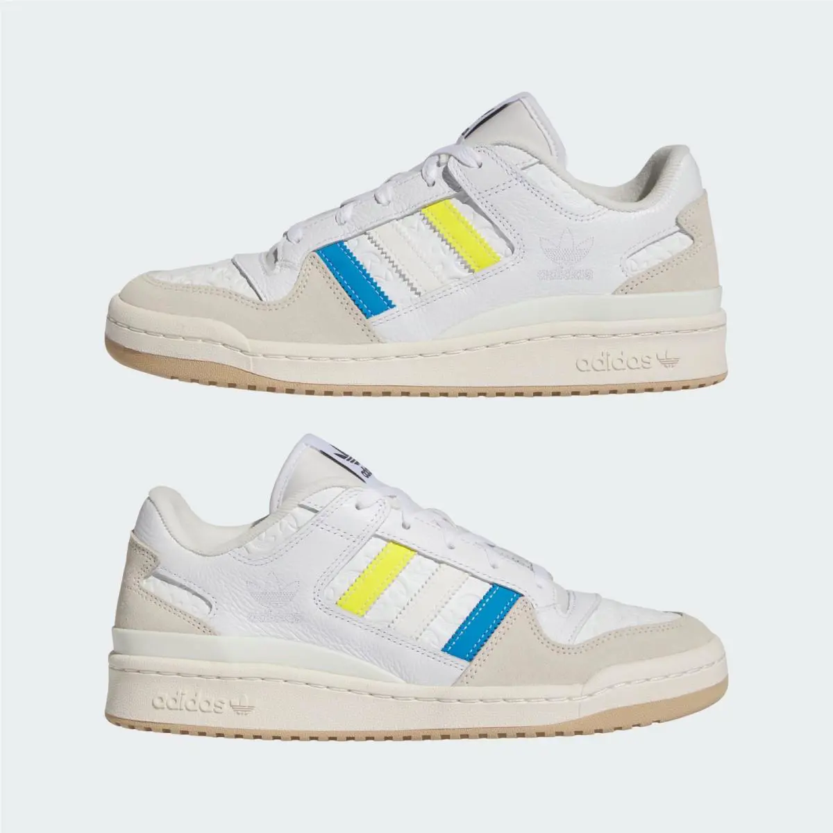 Adidas shoes - Cloud white, Bright Yellow, Bright Blue 13