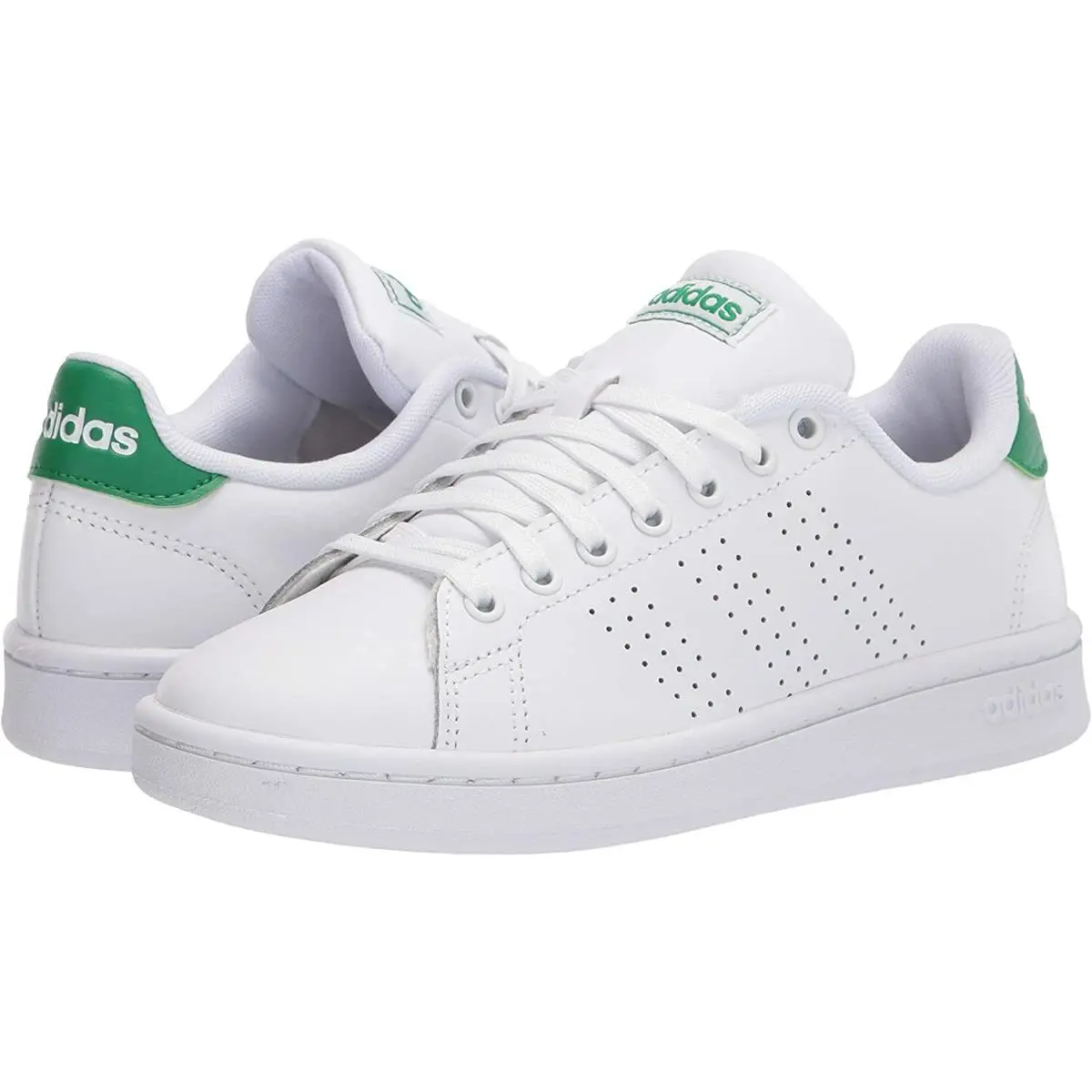 Adidas shoes - White/White/Green 5