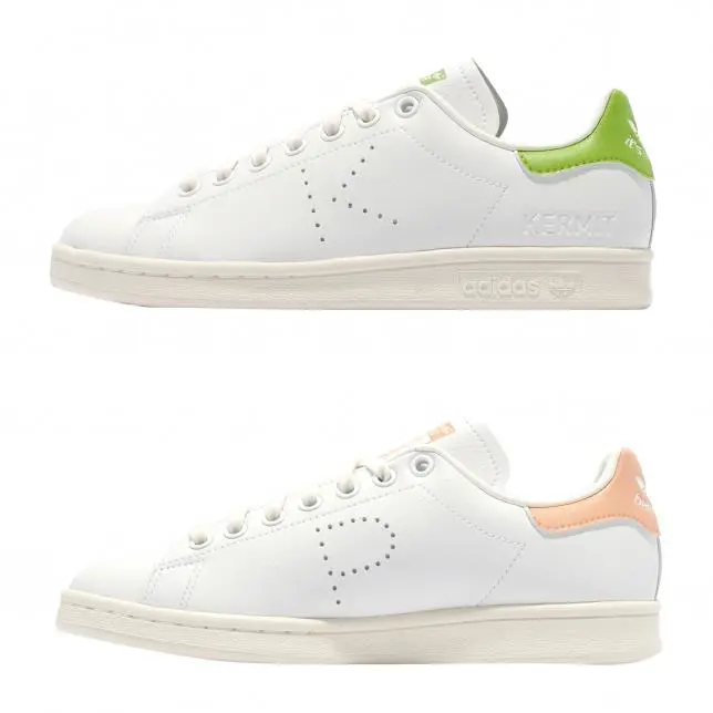 Adidas shoes - Adidas Stan Smith x Disney Kermit and Miss Piggy - GZ5996 - White Green Pink 0