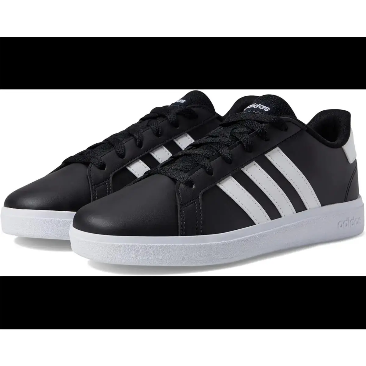 Adidas Grand Court 2.0 K Tennis Shoe Youth Kids Black White