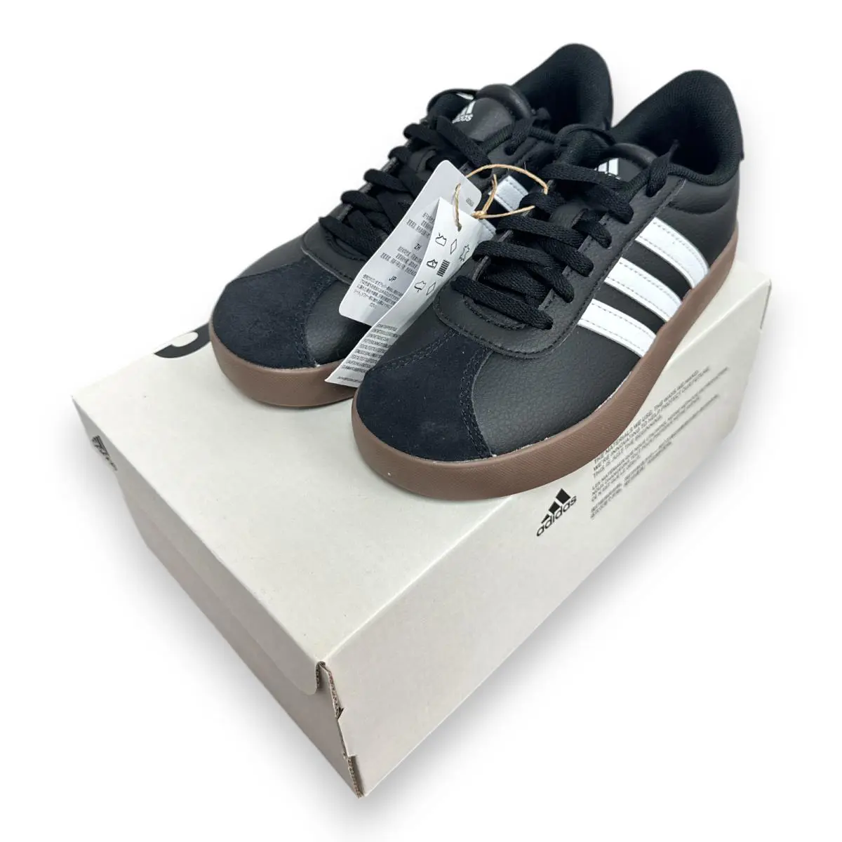 Adidas shoes - adidas Vl Court - Court - Black, Size/: Size:1 ;Black/White 1