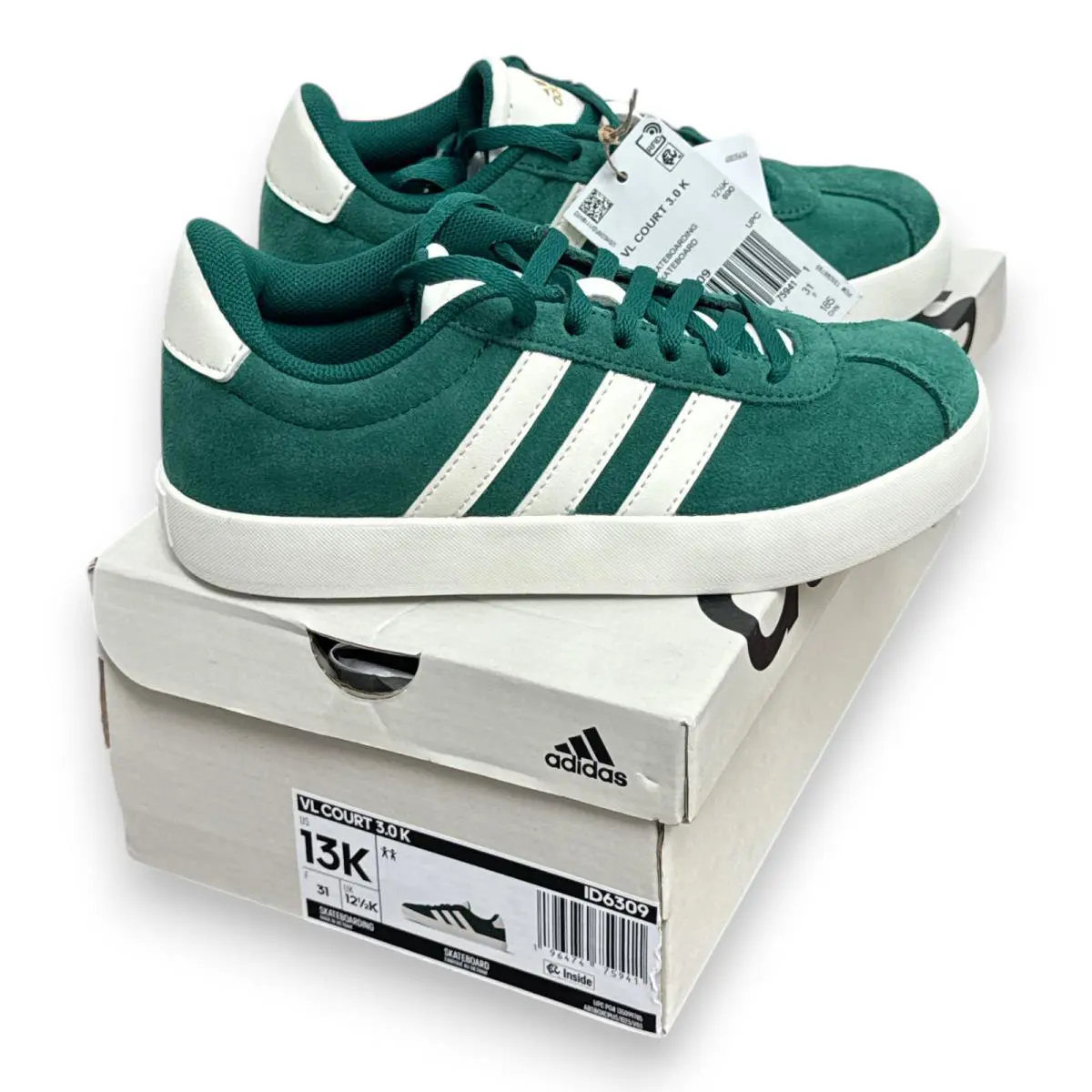 Adidas shoes - adidas Vl Court - Court - Black, Size/: Size:1 ;Black/White 5