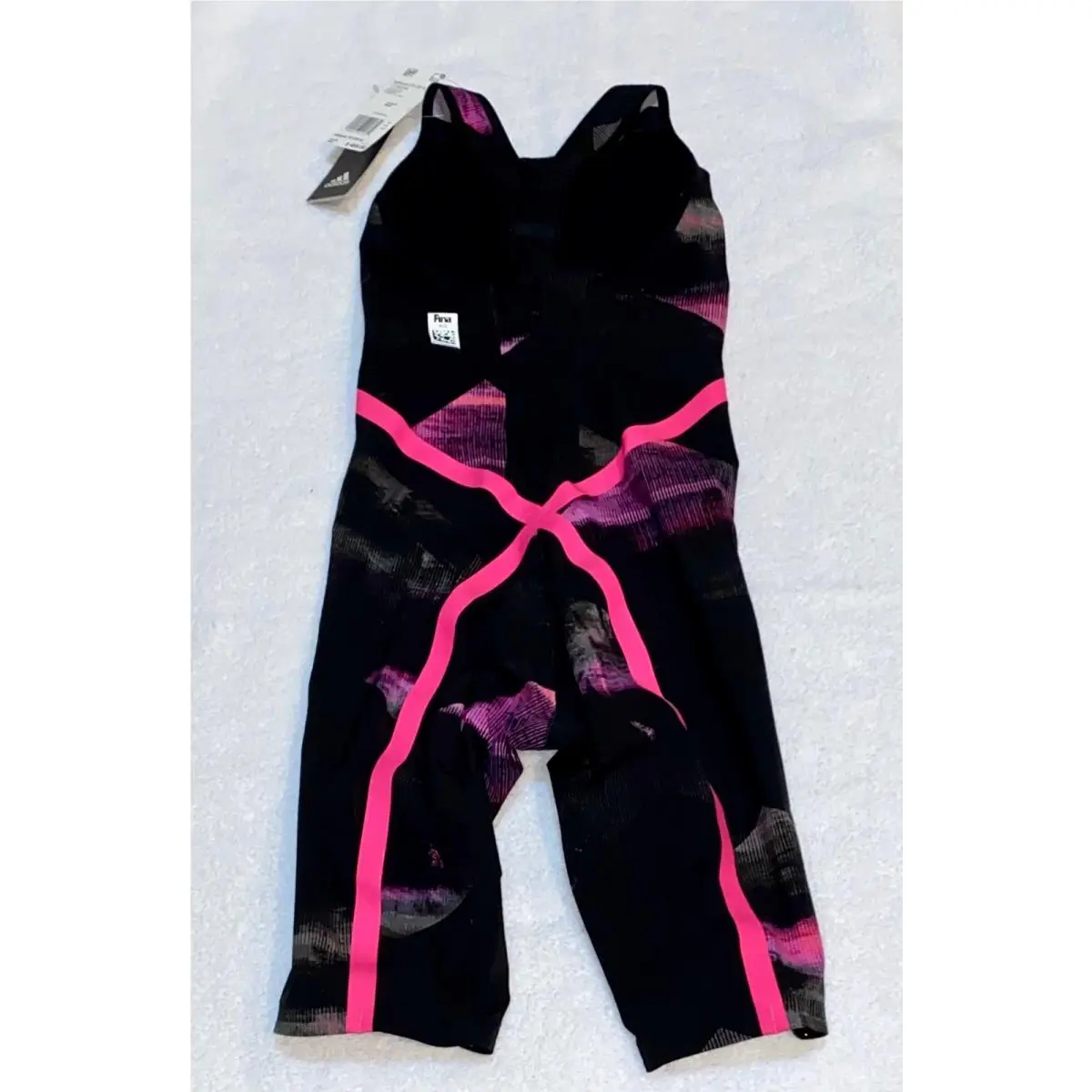 Adidas clothing - ADIDAS Adizero XVIII Freestyle Closed Back Kneesuit Swim Suit - CD5234 - Black 10
