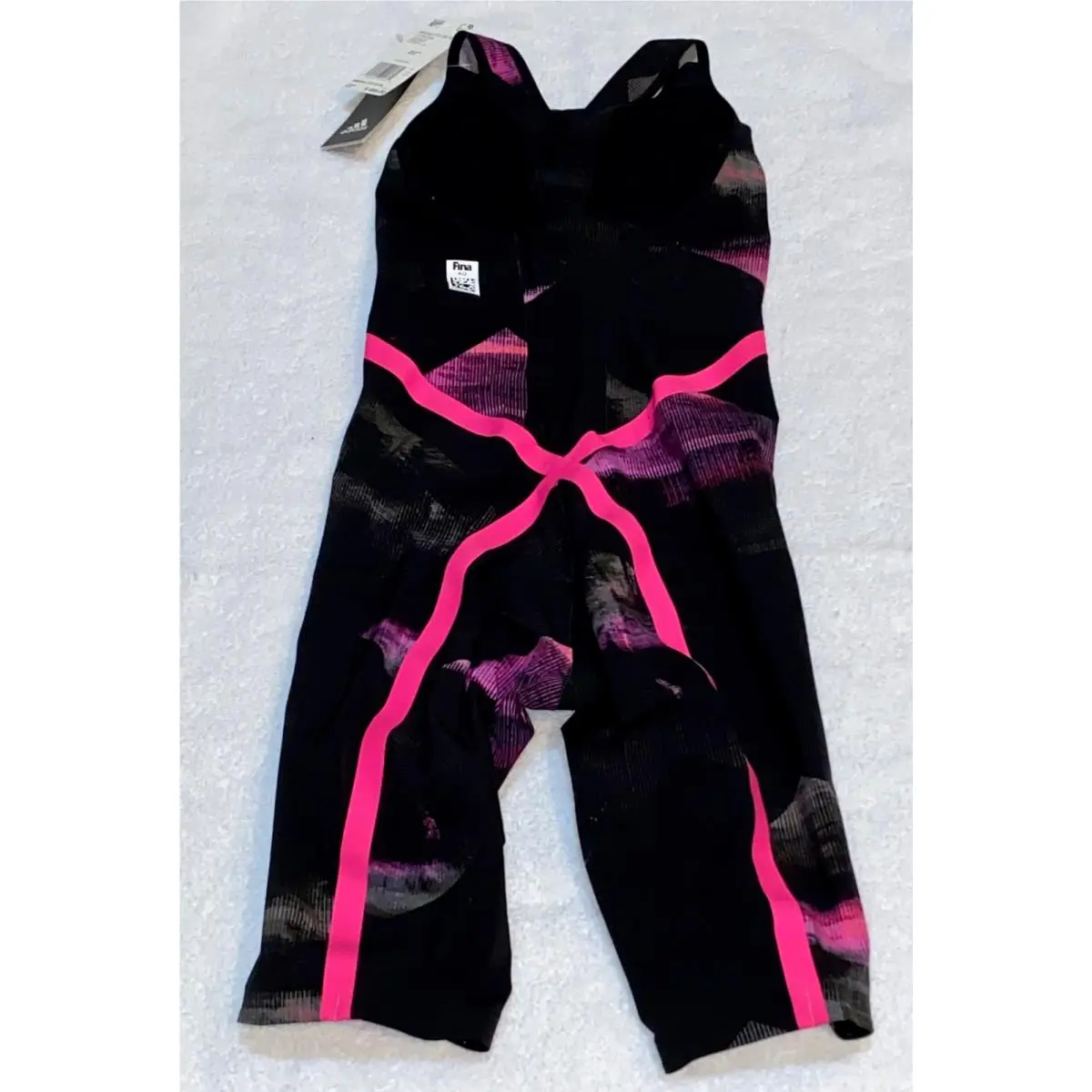 Adidas clothing - ADIDAS Adizero XVIII Freestyle Closed Back Kneesuit Swim Suit - CD5234 - Black 19