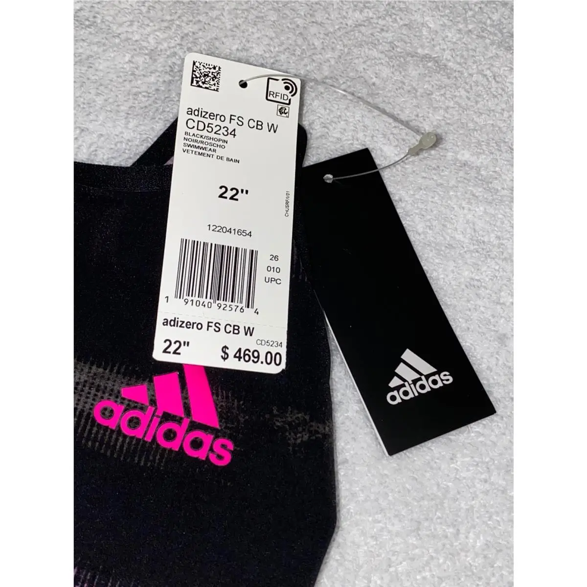 Adidas clothing - ADIDAS Adizero XVIII Freestyle Closed Back Kneesuit Swim Suit - CD5234 - Black 8