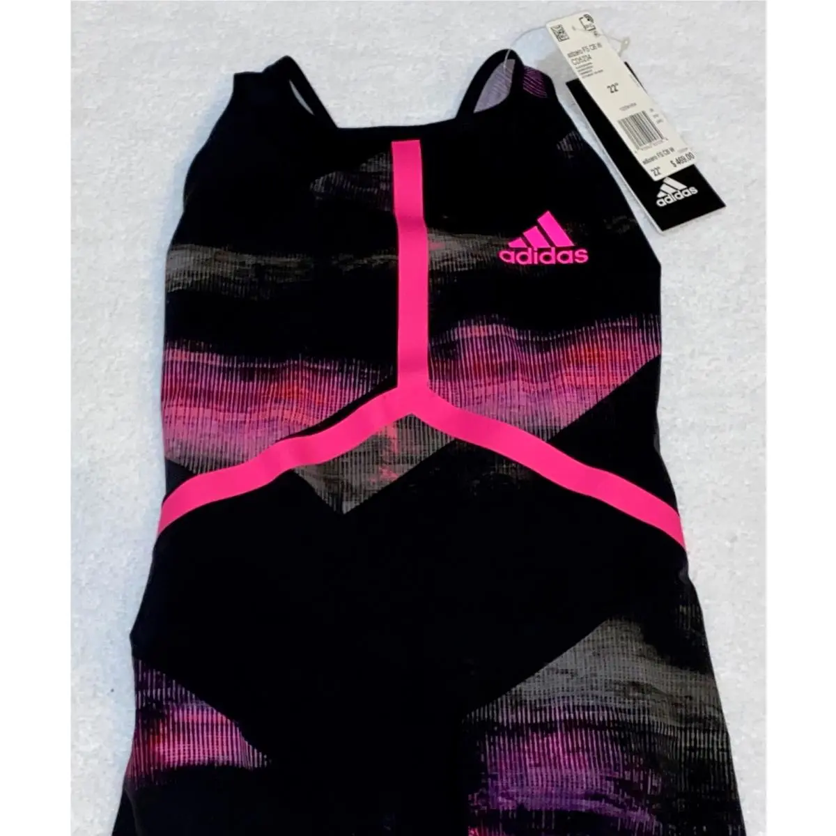 Adidas clothing - ADIDAS Adizero XVIII Freestyle Closed Back Kneesuit Swim Suit - CD5234 - Black 5
