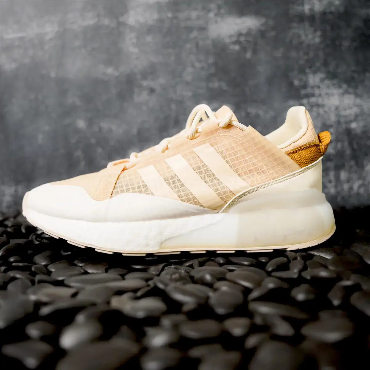 Adidas shoes - Adidas ZX 2K Boost - Boost - Adidas Women Shoes - Nude/White 6