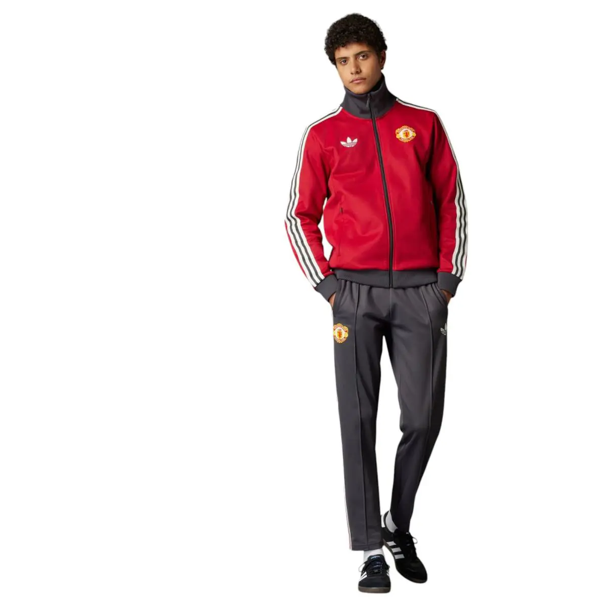 Adidas clothing - Manchester United Beckenbauer Track Suit - Red & Black 11