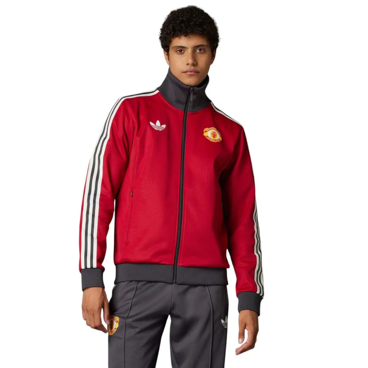 Adidas clothing - Manchester United Beckenbauer Track Suit - Red & Black 13