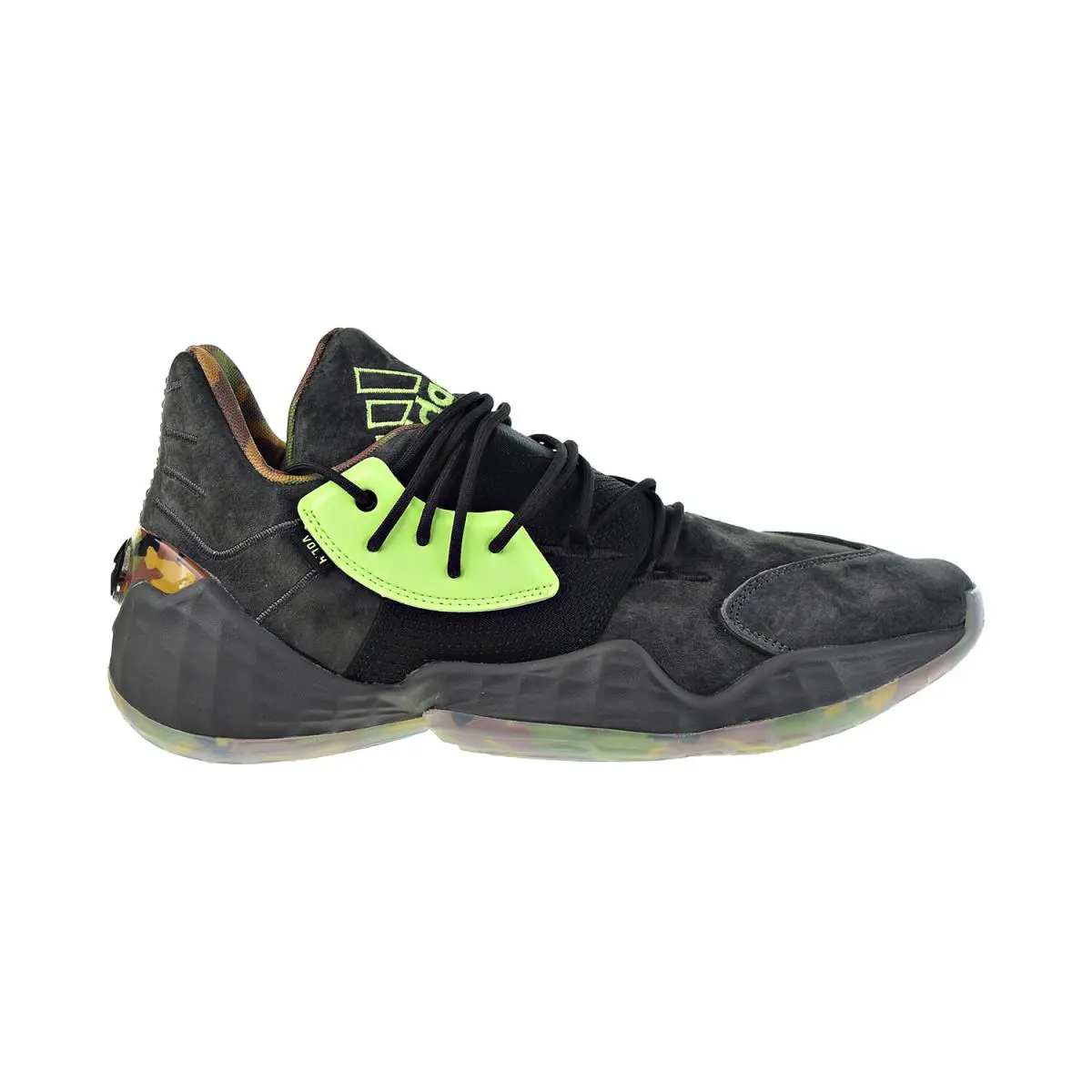 Adidas Harden Vol. 4 Daniel Patrick Men`s Shoes Grey Six-core Black FY2790 - Grey Six-Core White-Core Black