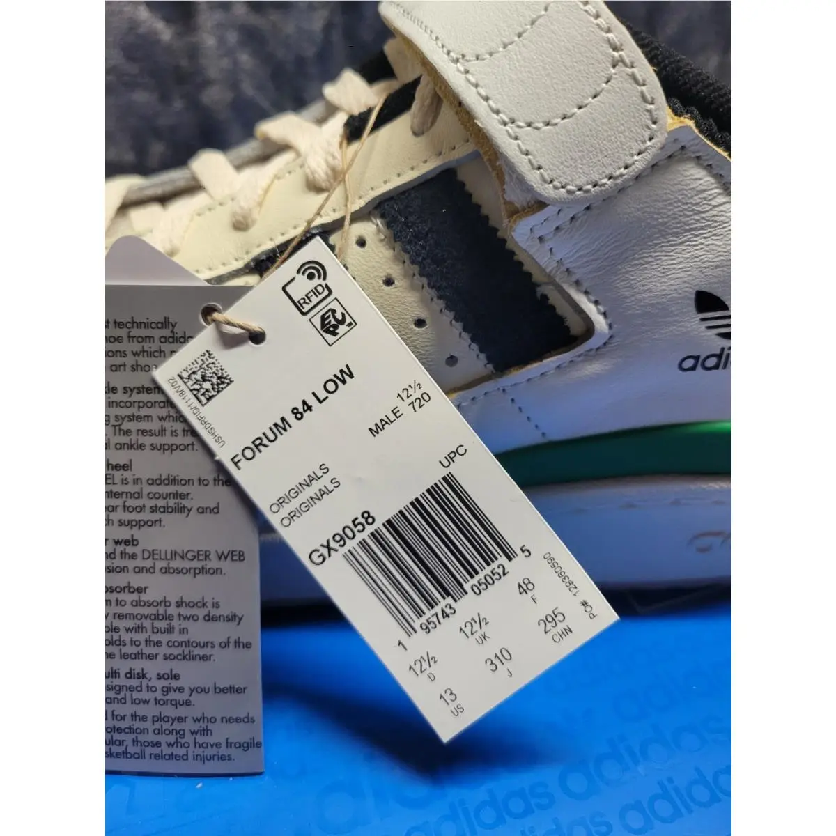 Adidas shoes - GX9058 - GX9058 - White Black Green 10