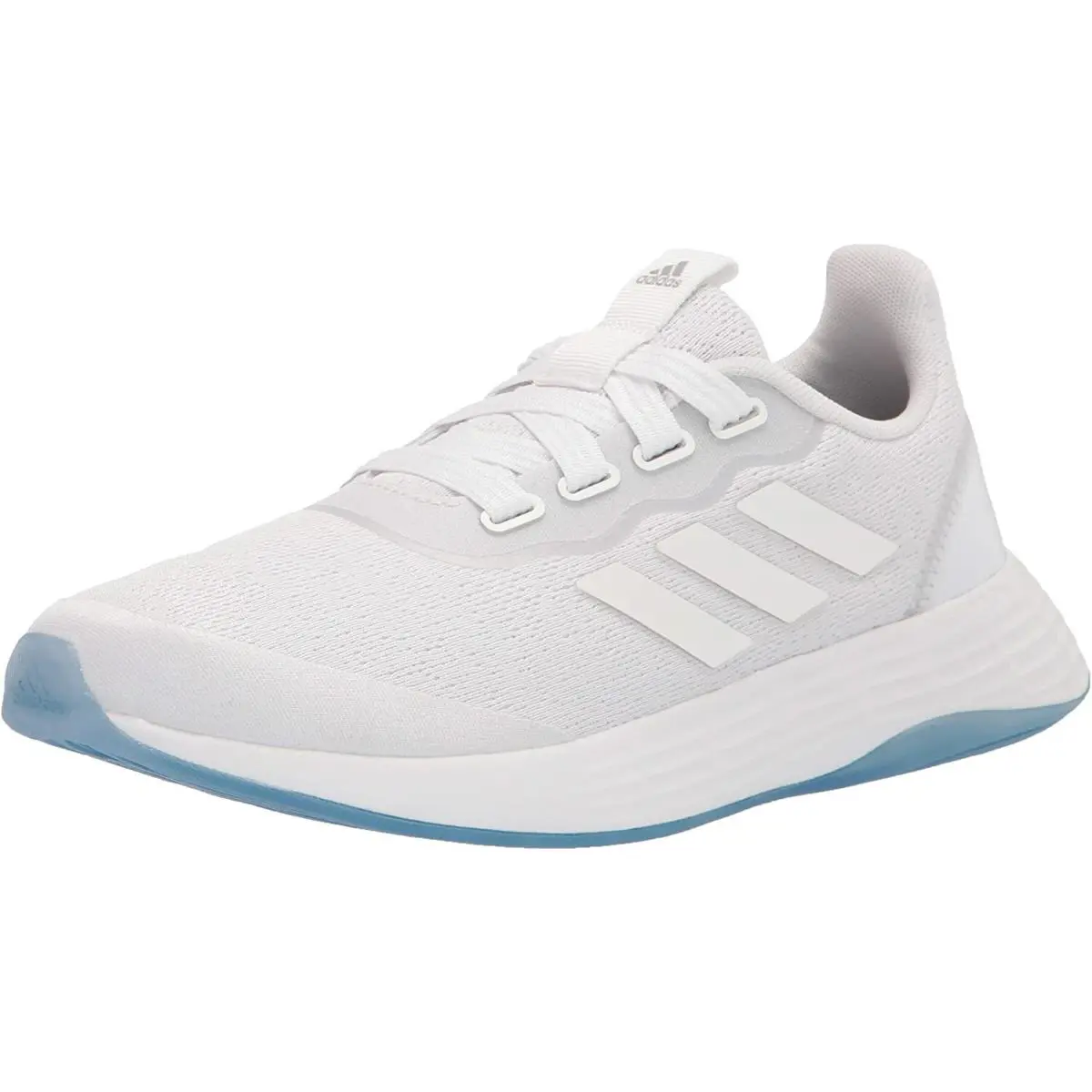 Adidas Women`s QT Racer Sport Running Shoes - White/White/Grey