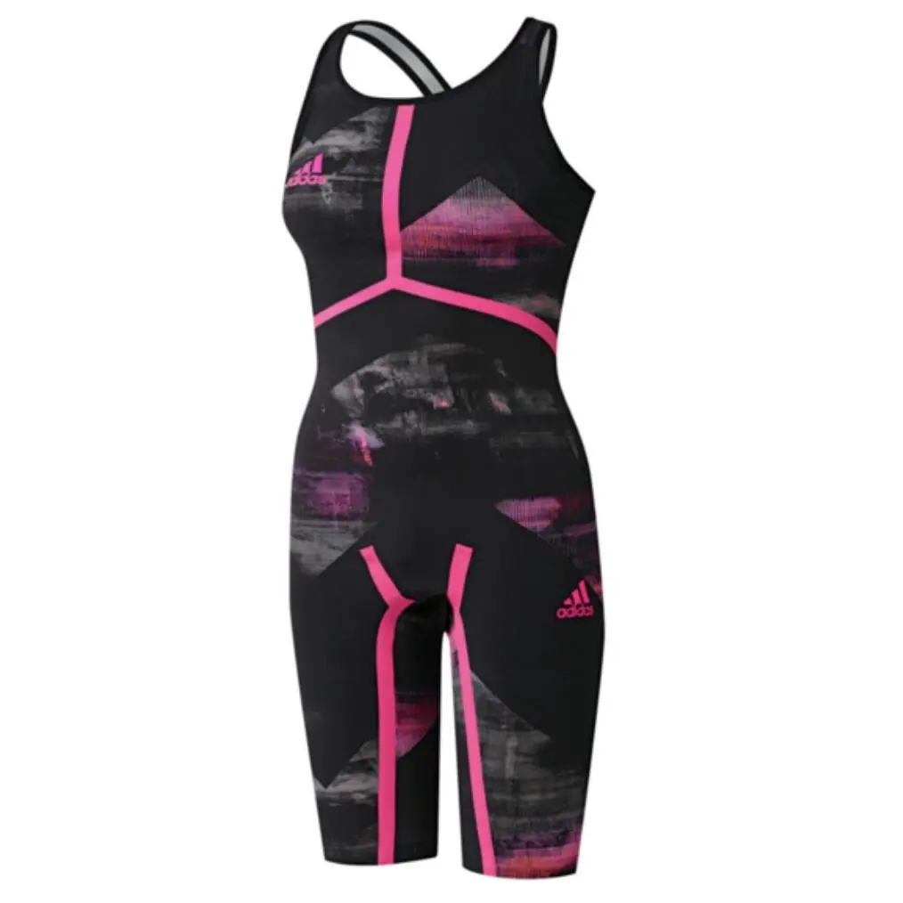 Adidas clothing - ADIDAS Adizero XVIII Freestyle Open Back Kneesuit Swim Suit - CD5235 - Black 0