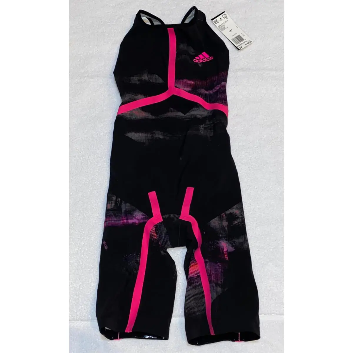 Adidas clothing - ADIDAS Adizero XVIII Freestyle Open Back Kneesuit Swim Suit - CD5235 - Black 4