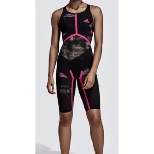 Adidas clothing - ADIDAS Adizero XVIII Freestyle Open Back Kneesuit Swim Suit - CD5235 - Black 10