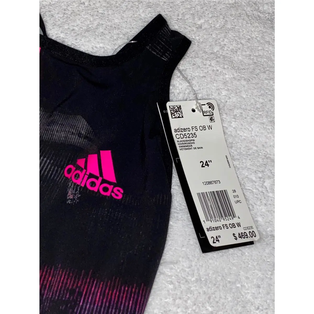 Adidas clothing - ADIDAS Adizero XVIII Freestyle Open Back Kneesuit Swim Suit - CD5235 - Black 20