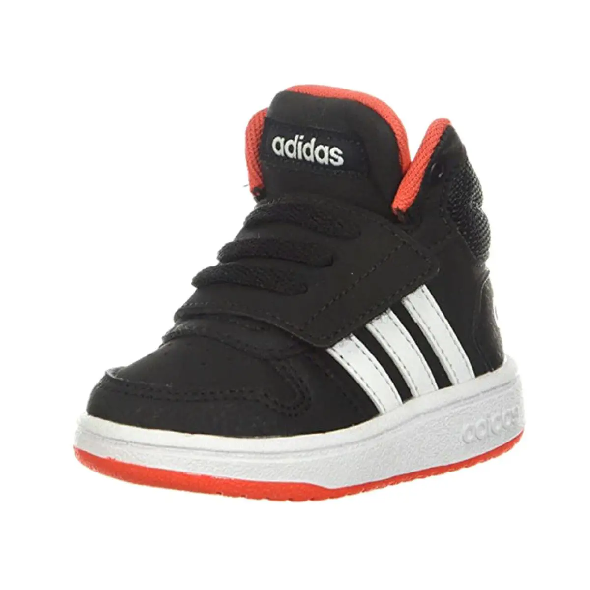Adidas Little Boy`s Child Hoops Mid 2.0 Basketball Shoe - Black/White/Red