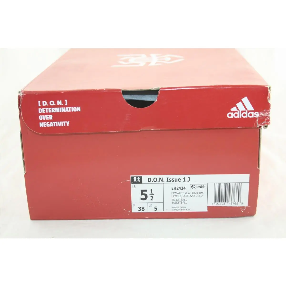 Adidas shoes - ADIDAS D.O.N.ISSUE I J - WHITE/BLACK/GOLD METALLIC 16